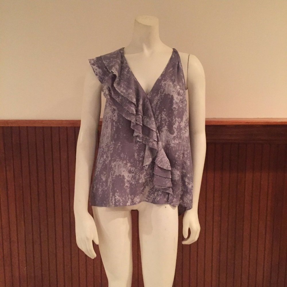 Geren Ford Grey Silk Shirt - Size: Small